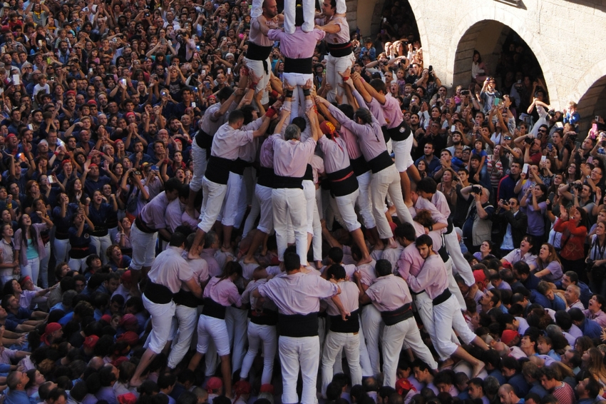 Diada castellera de Sant Narcís a Girona