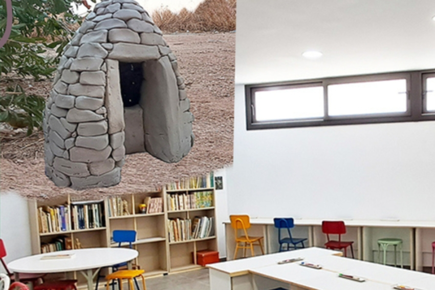 Workshop in Torrebesses: create a dry stone structure with white clay