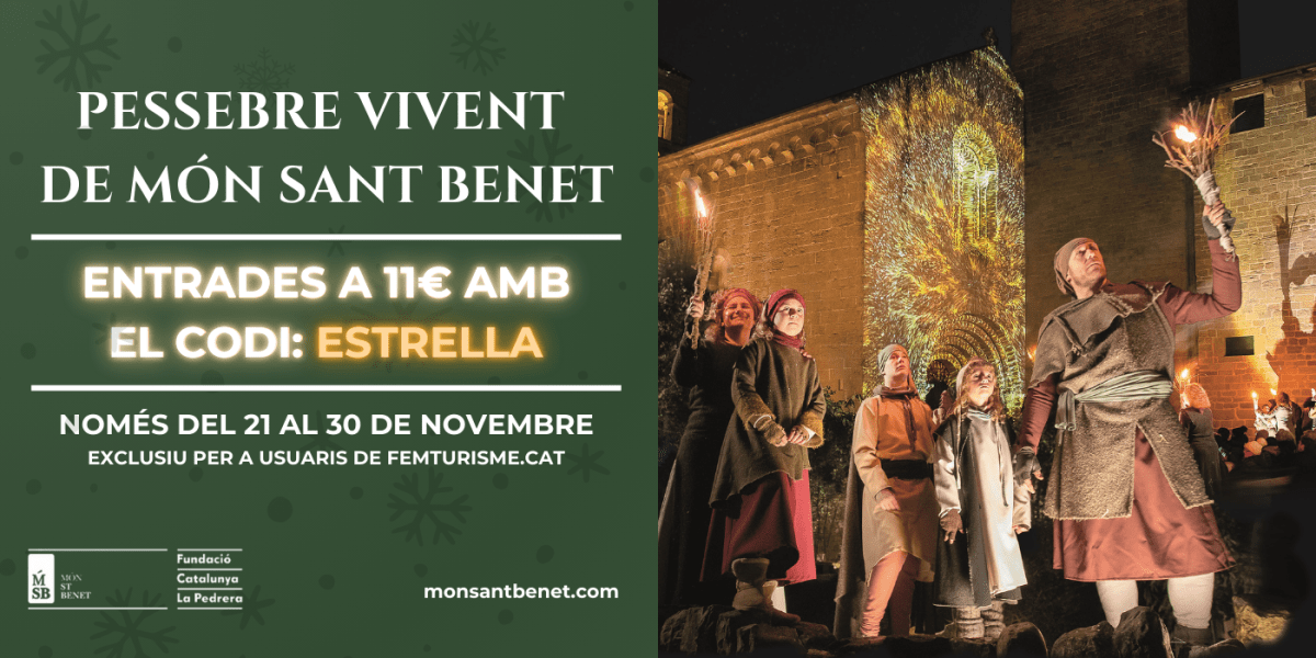 promocio-especial-pessebre-vivent-mon-sant-benet