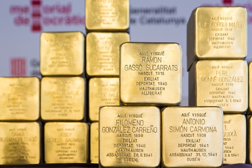 Les rutes del MMUC: Guiatge de les llambordes de Memòria. Stolpersteine