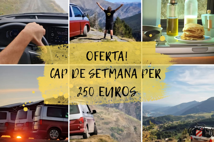 Oferta cap de setmana en furgoneta amb Furgovan