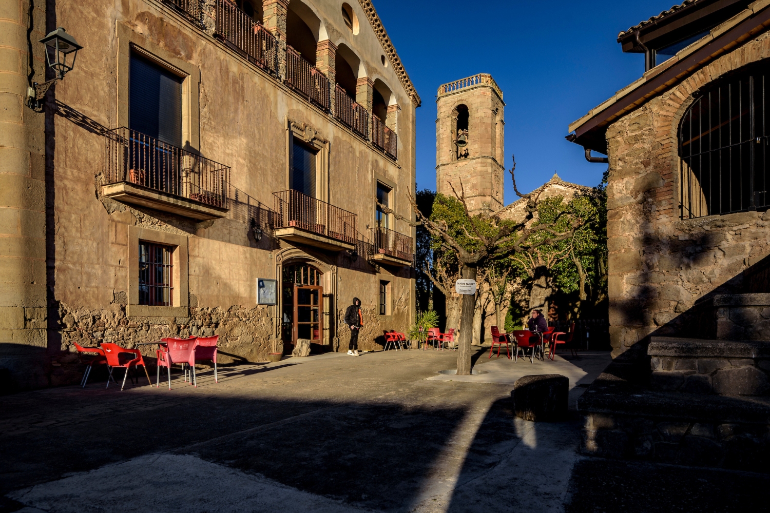 Gaià (Gaia Village On A Winter Afternoon Bages Barcelona Catalonia Spain_004)