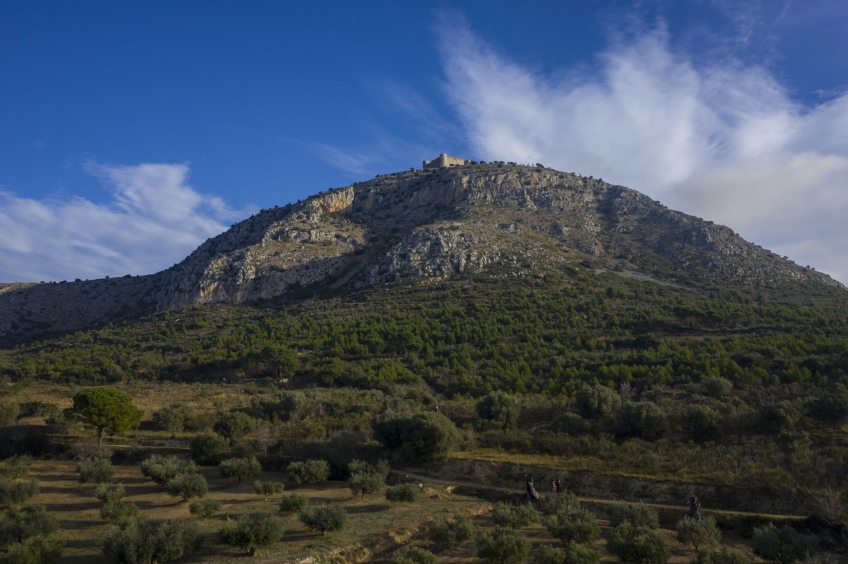 Castell del Montgrí des de Torroella (circular)