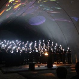 Concert in the Cervera motorway tunnel