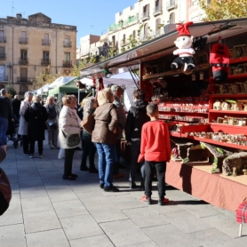 Mercado de Navidad, feria de capones, aves de corral y motivos&#8230;