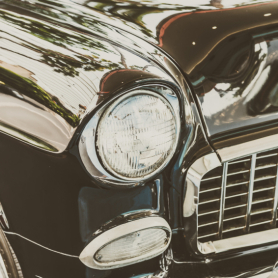 Charity gathering of classic vehicles in Conesa