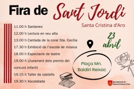 Sant Jordi Fair in Santa Cristina d'Aro