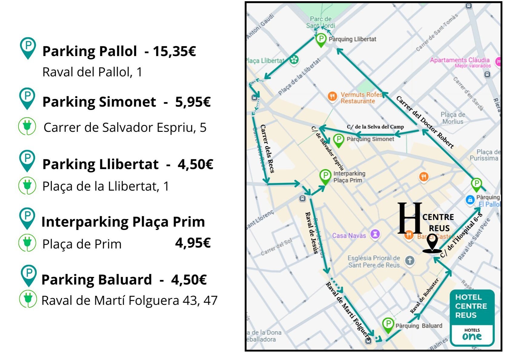 Hotel Centre Reus (Hotel Centre Reus Mapa)