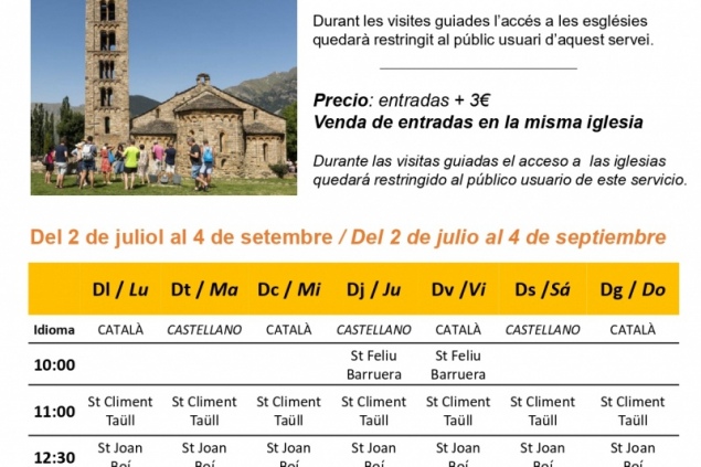 Visites guiades al conjunt romànic de la Vall de Boí (Proposta Femturisme 1573)