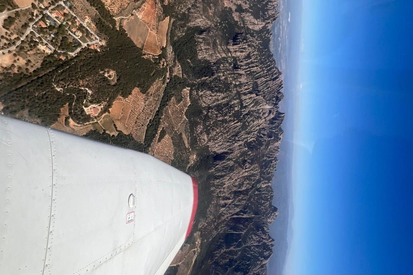 Montserrat from a bird's eye view. Plane flight over the magic mountain (Img 20240420 Wa0017)