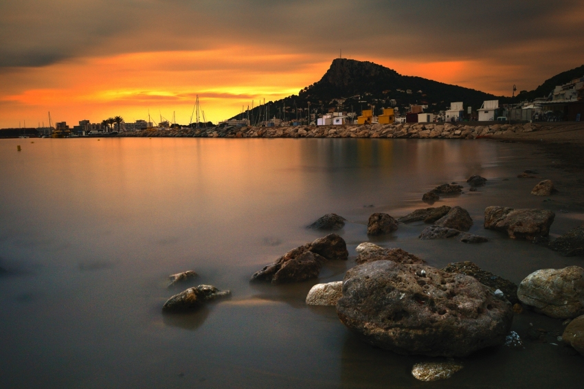 Coucher de soleil: coucher de soleil aux îles Medes avec Medaqua (Medaqua_sunset 1)