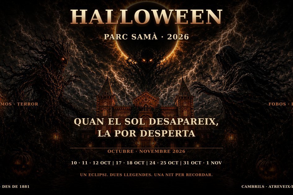 Halloween 2026 au Parc Samà. Quand le soleil disparaît, la peur séveille (Proposta Femturisme 4830)