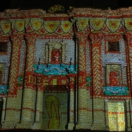 Video mapping the Light of the Ebro in Tortosa