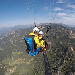 Paragliding flight: Rasos de Peguera