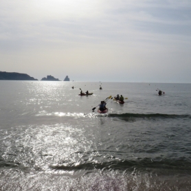 Eco-kayak guiado en las Islas Medas con Medaqua