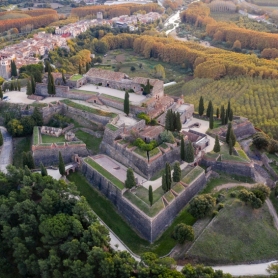 Entrée au château d&#39;Hostalric