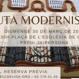 Ruta Modernista març al Castell de Gelida