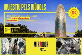 This summer, climb into the clouds of Barcelona from the Mirador…