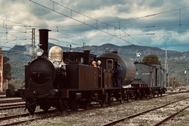 Travel back to the 19th century with the Sharp steam locomotive!