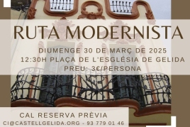 Ruta Modernista marzo en el Castillo de Gelida