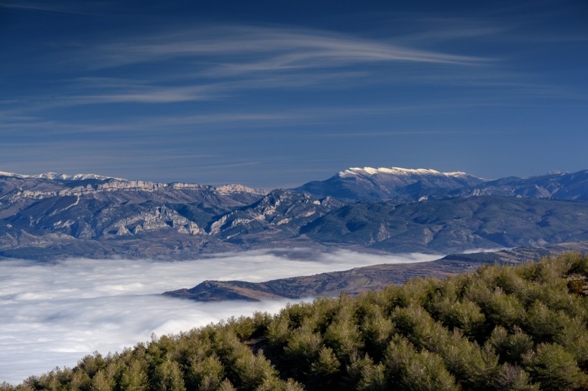 Cumbre de Sant Alís en la Sierra del Montsec