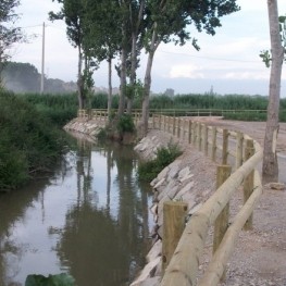 La voie d&#39;eau à Montgai