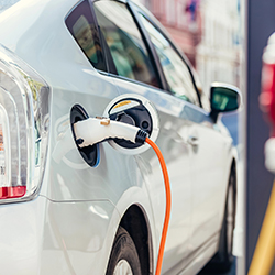 En cotxe elèctric